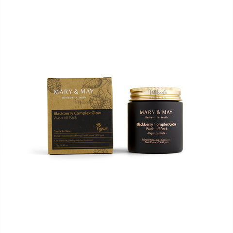 MARY & MAY Black Berry Complex Glow Wash Off Pack Canada | Mikaela