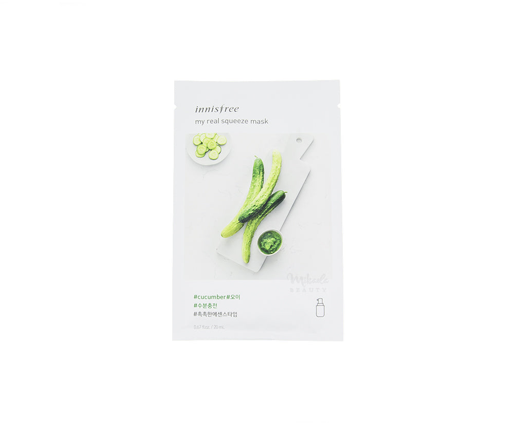 INNISFREE My Real Squeeze Mask Cucumber Korean Skincare Canada