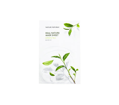NATURE REPUBLIC Real Nature Mask Green Tea Canada | Korean Skincare 