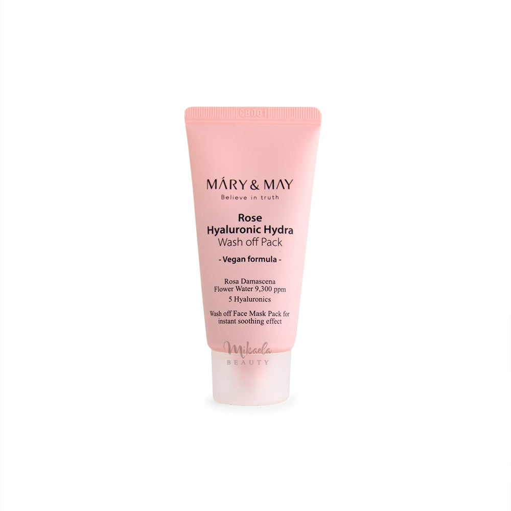 MARY & MAY Rose Hyaluronic Hydra Wash Off Pack Canada Mikaela