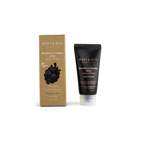 MARY & MAY Black Berry Complex Glow Wash Off Pack Canada | Mikaela