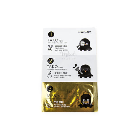 TONYMOLY Tako Pore Gold King 3-Step Nose Pack Canada | Korean Skincare