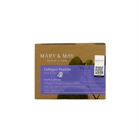 MARY & MAY Collagen Peptide Vital Mask Canada | Korean Skincare
