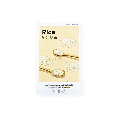MISSHA Airy Fit Sheet Mask Rice Korean Skincare Canada | Mikaela