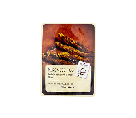 TONYMOLY Pureness 100 Red Ginseng Mask | Korean Skincare Canada 