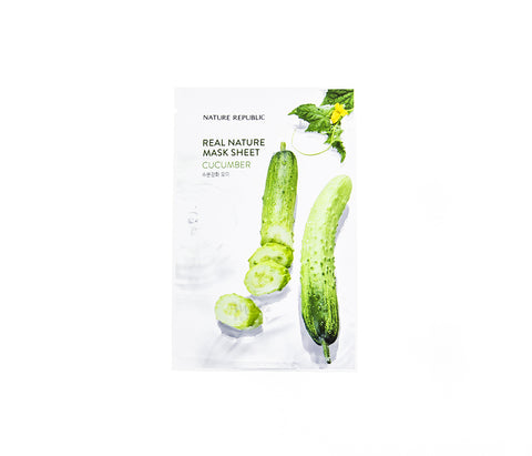 NATURE REPUBLIC Real Nature Mask Cucumber Canada | Korean Skincare 