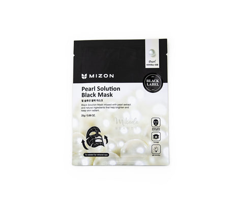 MIZON Pearl Solution Black Mask Canada | Korean Skincare Mikaela