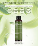 BENTON Deep Green Tea Toner | Korean Skincare Cosmetics Canada